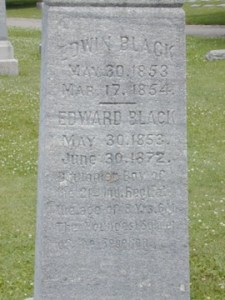 Interestingly, Edward’s stone is in much better condition than his brother Edwin’s, and the dates of death for Edward on the obelisk and the headstone do not match - one states 1871 and the other 1872.