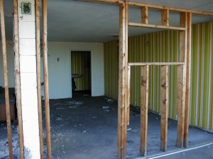 A guest room, or what is left of it.