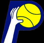 The first logo for the Indiana Pacers of the new ABA.