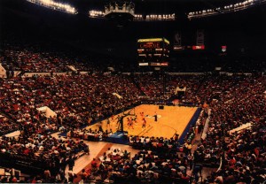 The final 4:17 of a game between the Pacers and the Boston Celtics in the 1980s.