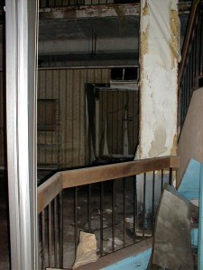 sheraton11large Most of the ceiling tiles have disintegrated in the heat and humidity and have smashed on the floor.