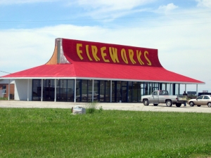 In May of 2004 the building was repaired and reopened as a fireworks store.